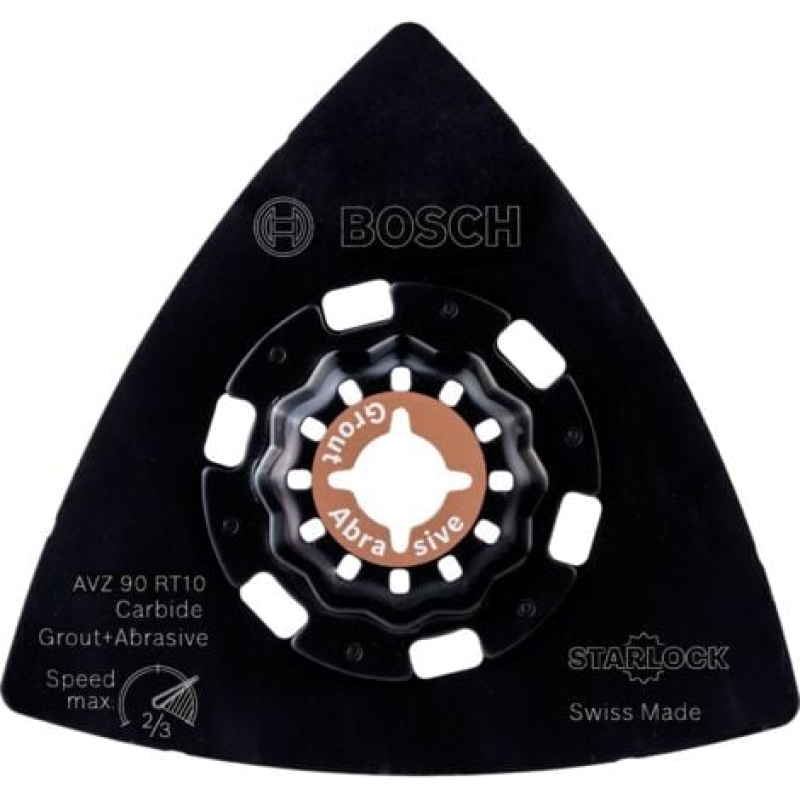 Plateau de ponçage carbure RIFF Bosch AVZ 90 RT10 90 mm Sanding Grit 10 - 2609256F04