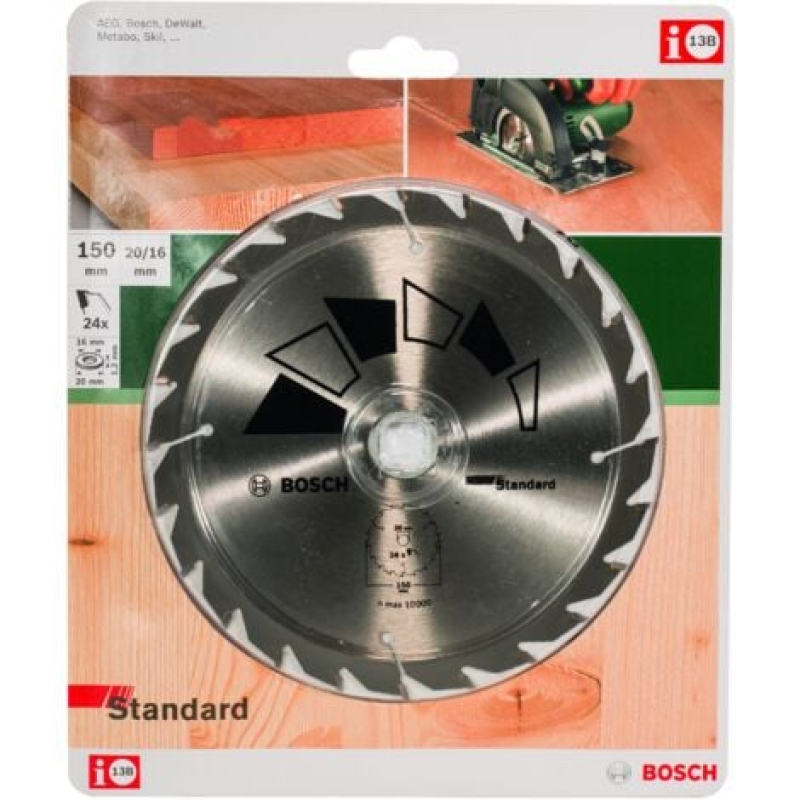 STANDARD Scie circulaire Ø 150 - Trou 20 T 24 BOSCH 2609256806