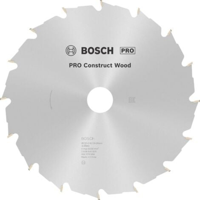 Lame de scie circulaire Bosch PRO Construct Wood FWF 230x2,8x30 16Z - 2608640635