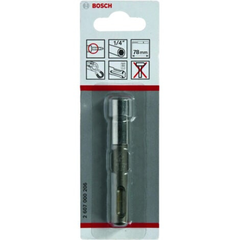 Porte-embouts universel Bosch, avec tige de fixation SDS plus, 1/4, 78 mm, 11 mm - 2607000206