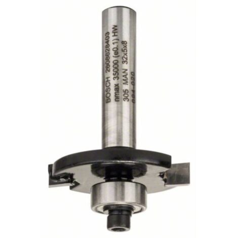 Fraise à rainurer pour charnières, 8 mm, D1 32 mm, L 5 mm, G 51 mm Bosch 2608628403