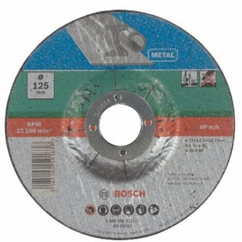 Disque a tronconner metal 125x2,5 2608603160 - meuleuse