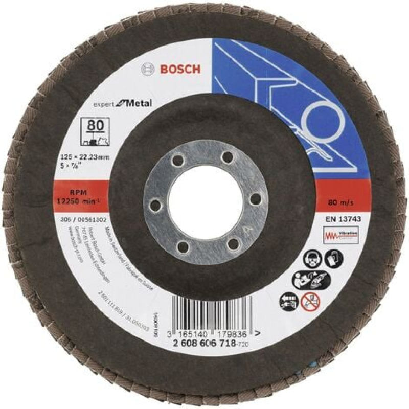 Bosch Outillages 2608606718 X551 Disque segmenté Diamètre 125 mm Ø de perçage 22.33 mm acier 1 pc(s) X985932