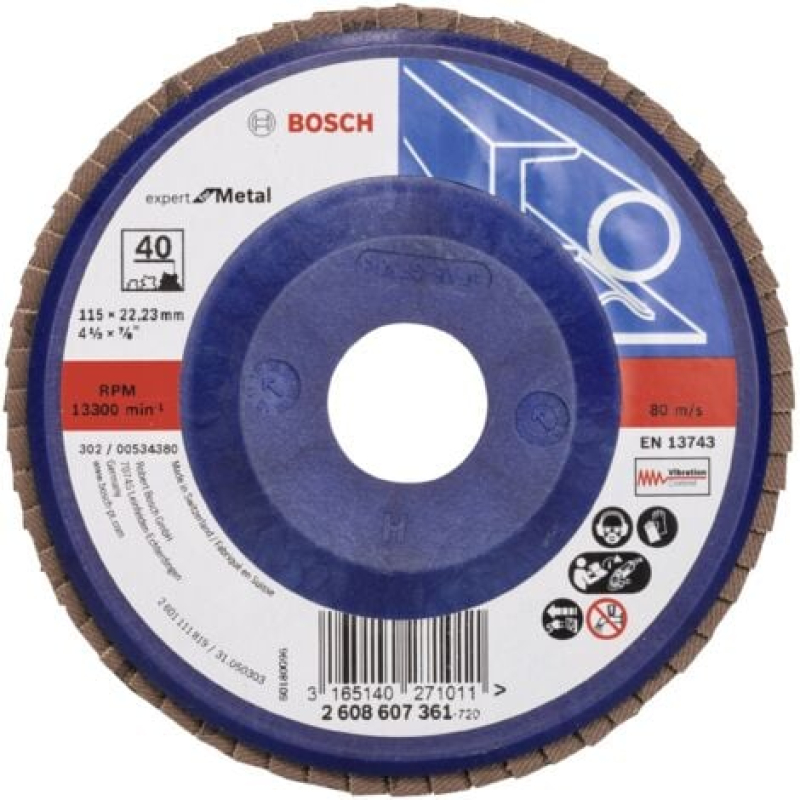 Bosch Outillages 2608607361 X551 Disque segmenté Diamètre 115 mm Ø de perçage 22.33 mm acier 1 pc(s) X985122