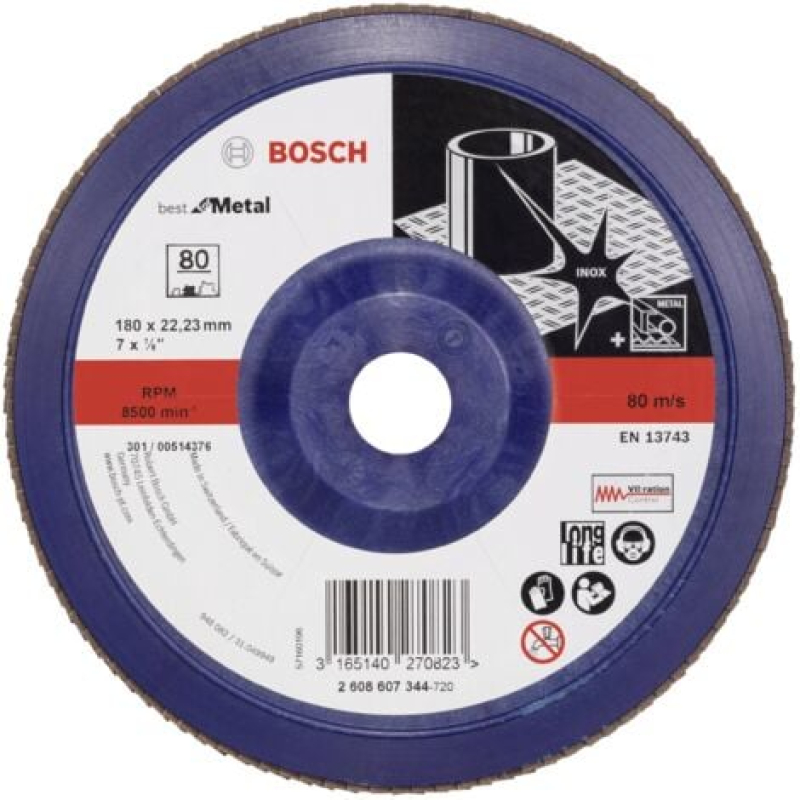 Bosch Outillages 2608607344 X571 Disque segmenté Diamètre 180 mm Ø de perçage 22.33 mm acier 1 pc(s) X985412