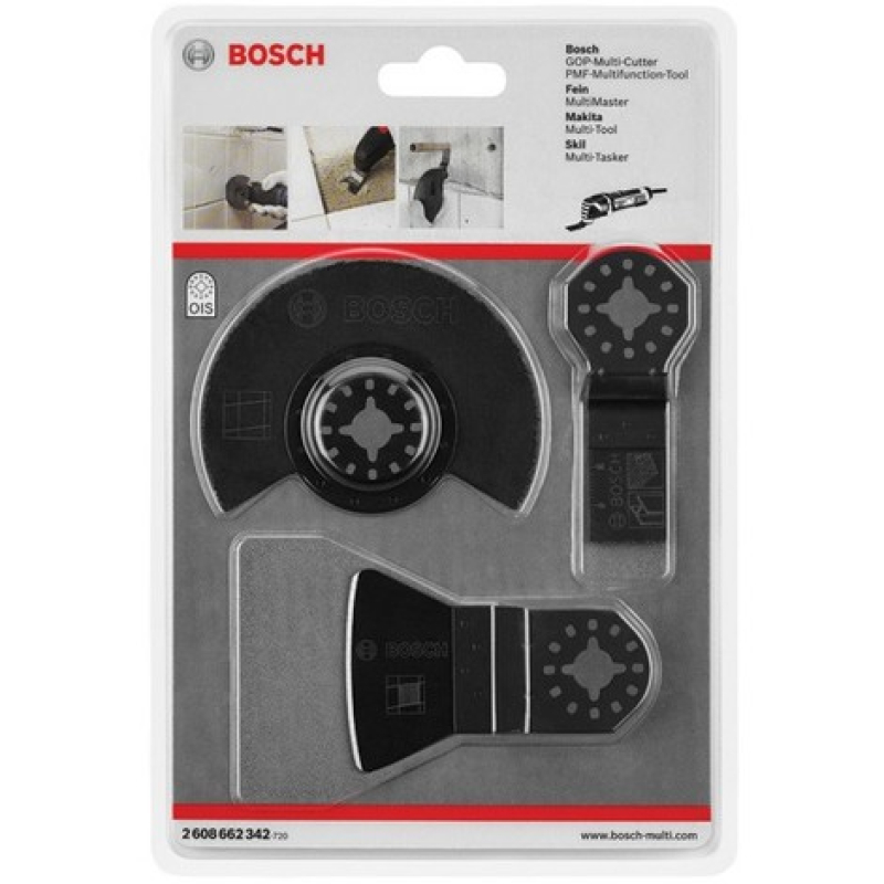 Set de 3 lames céramique pour carrelage BOSCH - 2608662342