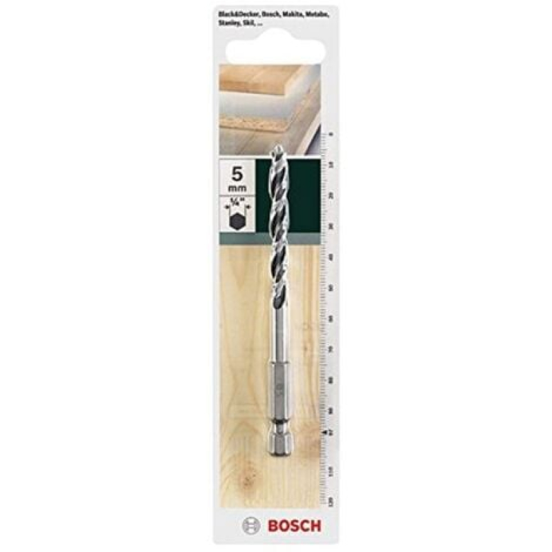 Bosch Accessoires 2609255149 5 mm of adaptateurs hexagonaux pour mèches à bois
