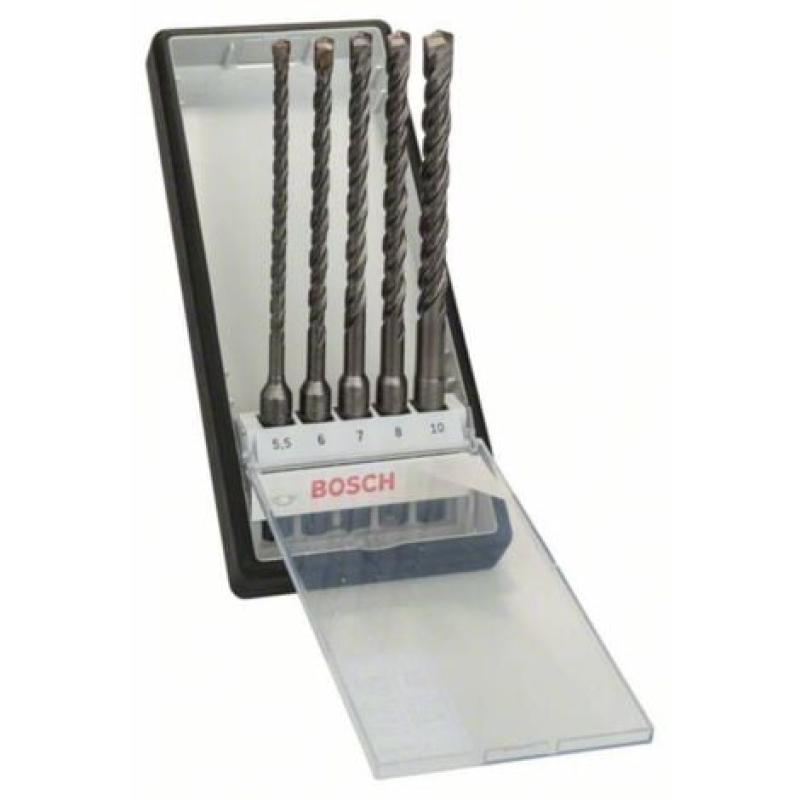 Jeu de forets pour marteau-perforateur 5 pièces SDS-Plus Bosch Outillages 2607019929 1 set