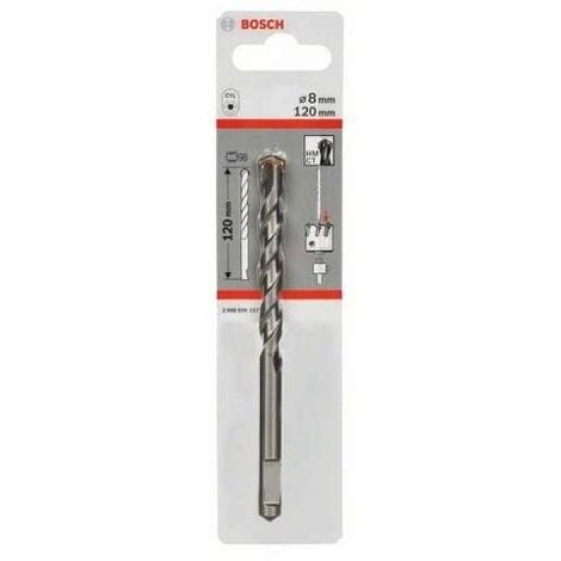 Foret de centrage pour porte-outil six pans et SDS-plus BOSCH 2608596157