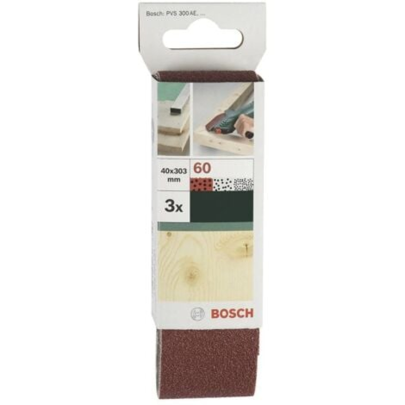 Bande de ponçage Bosch Outillages 2609256183 Grain 80 (L x l) 303 mm x 40 mm 3 pc(s)
