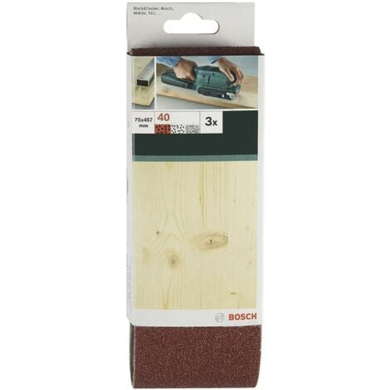 Bande de ponçage Bosch Outillages 2609256220 Grain 150 (L x l) 533 mm x 75 mm 3 pc(s) V783241