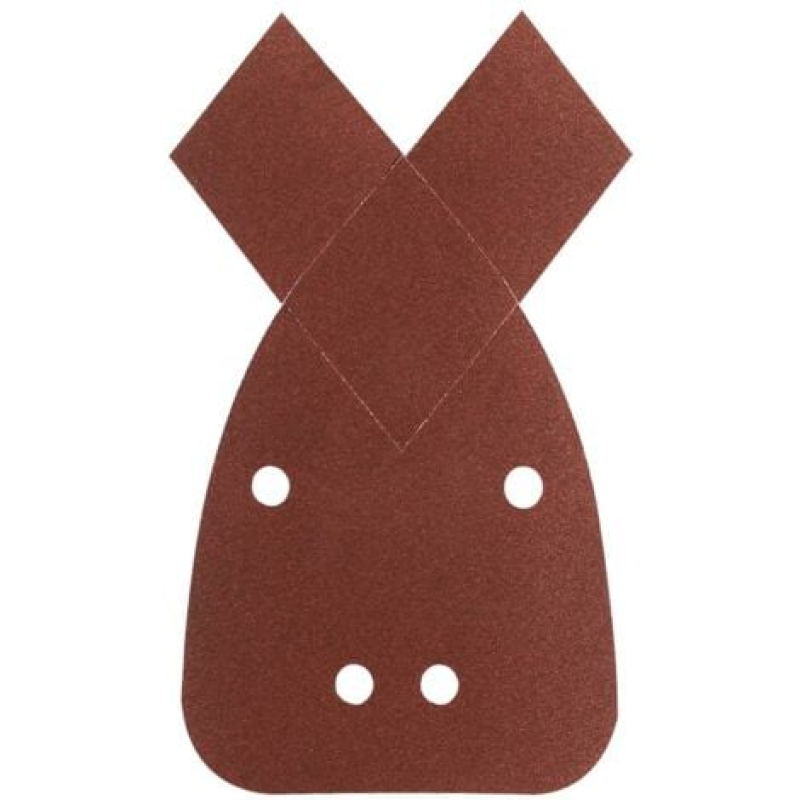 Feuille abrasive pour ponceuse Multi avec bande auto-agrippante, perforé Bosch Outillages 2609256A69 Grain 80 (L x l)