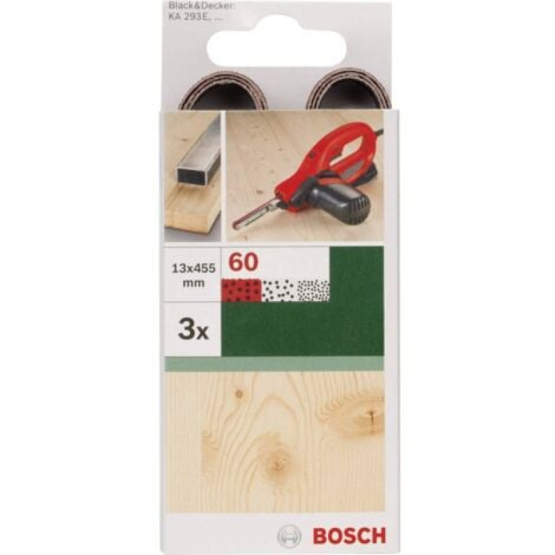 Bande de ponçage Bosch Outillages 2609256238 Grain 60 (L x l) 455 mm x 13 mm 3 pc(s)