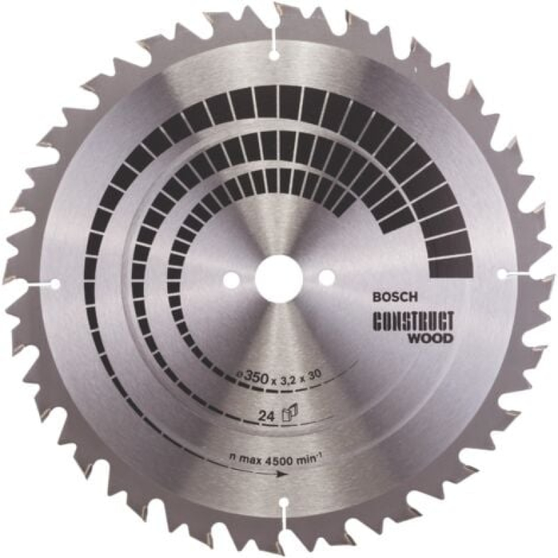 Lame de scie circulaire Bosch Construct Wood ATB 350x3,2x30 24Z - 2608640702
