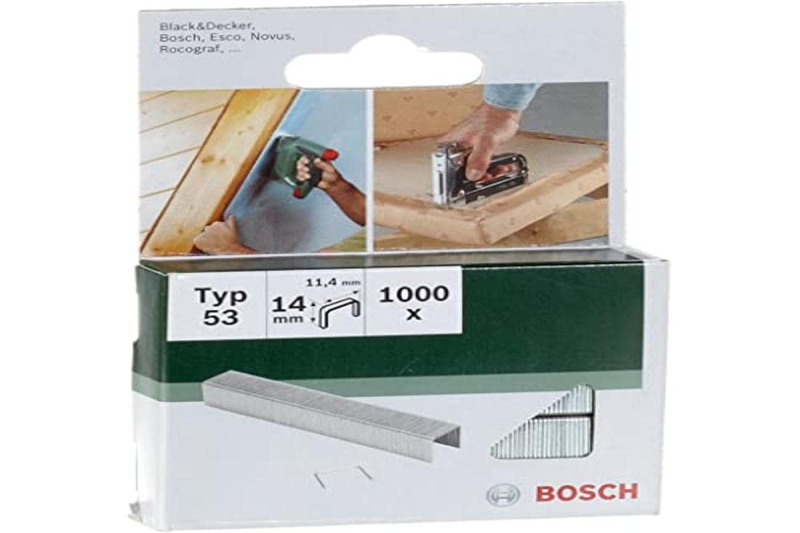 Bosch Outillages 2609255823 Agrafe 11,4 x 0,74 x 14 mm Type 53 Lot de 1000