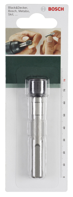 Bosch Outillages 2609255903 Porte-embout universel SDS-Plus aimant permanent et jonc 78 mm