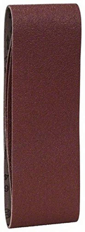 Bosch Outillages 2609256211 Bandes abrasives pour Ponceuses à bande Qualité rouge 75 x 508 Grain 60 Lot de 3 feuilles