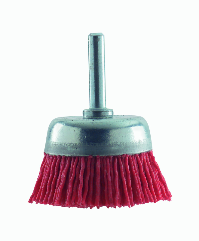 Bosch Outillages 2609256525 Brosse boisseau pour Perceuse Fils nylon et abrasif corindon G80 6 x 75 mm