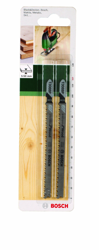 Bosch Outillages 2609256794 Set de 2 lames de scie sauteuse T308BP