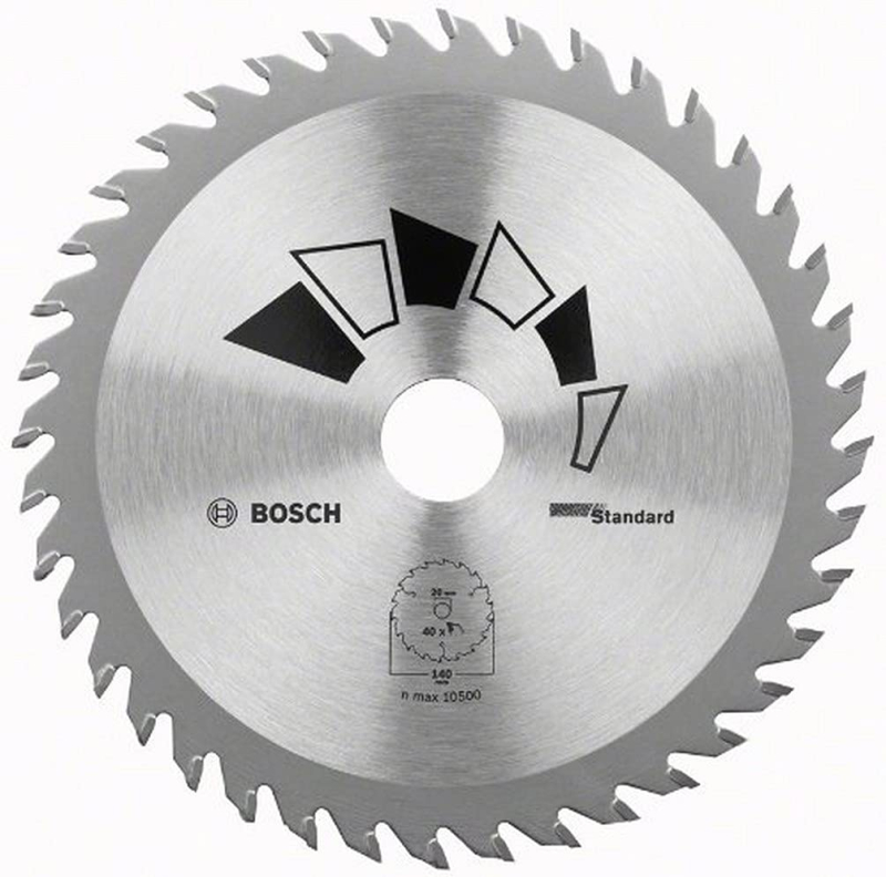 Bosch 1x Lame de Scie Circulaire Standard (pour Bois, Ø 180 x 2.2/1.5 x 30/20 mm, 24 Dents, ATB, avec 1x Bague de Réduction 20 m