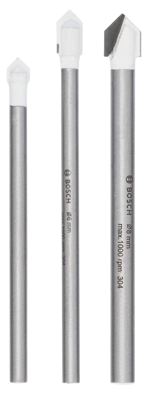 Bosch Outillages 2609255588 Set de 3 forets céramique Diamètres 5/6/8 mm