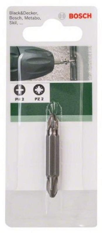 Bosch Outillages 2609255955 Embout de tournevis à double extrémité PH2 PZ2 45 mm