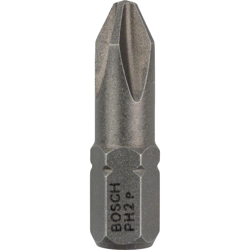 Bosch Outillages 25 Pièces Jeu de Embouts de Vissage Extra Dure pour Vis Cruciformes, PH2 Epaisseur, 25mm Longueur