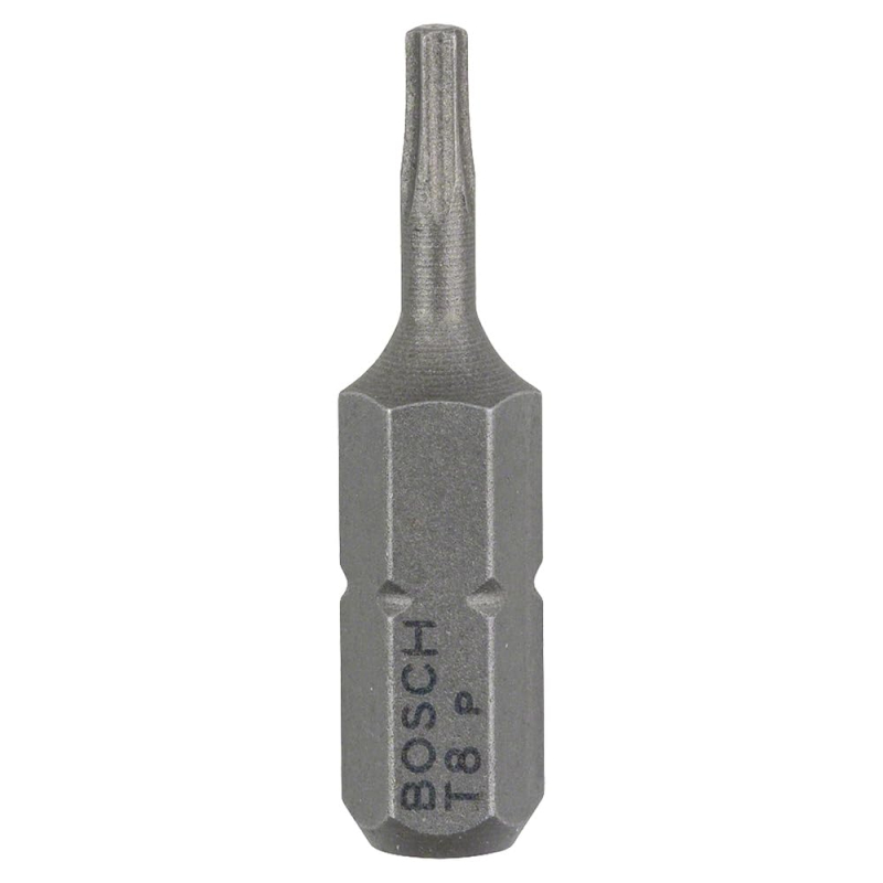 Bosch Outillages 3 Pièces Jeu de Embouts de Vissage Qualité Extra-Dure pour Vis Torx, T8 Epaisseur, 25mm Longueur