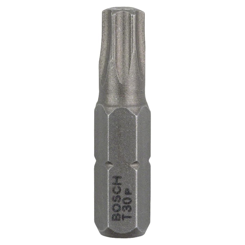 Bosch Outillages 3 Pièces Jeu de Embouts de Vissage Qualité Extra-Dure pour Vis Torx, T30 Epaisseur, 25mm Longueur, Gris