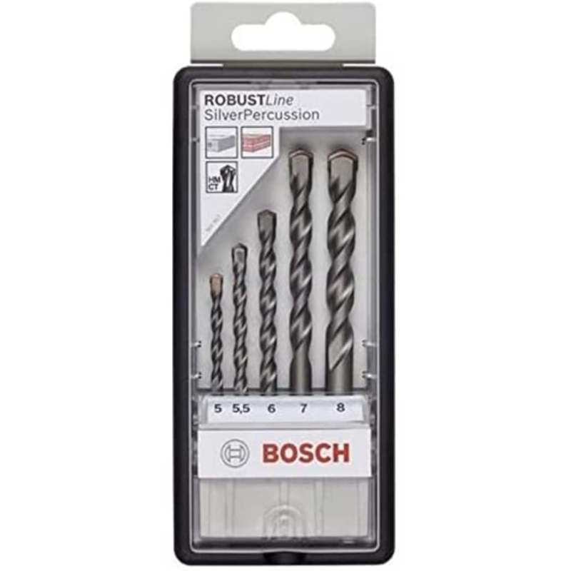 Bosch Professional 5 pièces CYL-3 Jeu de forets à béton Set (pour béton, Robust Line, Ø 58 mm, accessoires perceuse à percussio