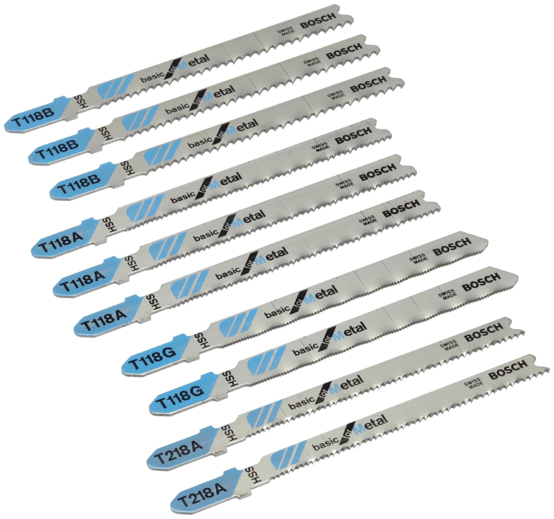 Bosch Outillages x-Pro Line STS/2607010631 Coffret de lames pour scie sauteuse 10 pièces Métal Gris