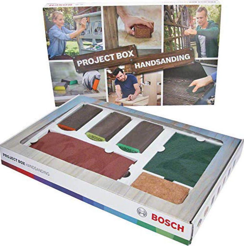 Bosch Outillages Abrasifs appliqués/polissage - - Lot de 15 pièces boîte de projection (accessoire pour projets abrasifs)