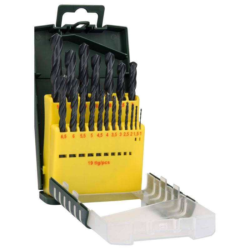 Bosch Outillages 2607017151 Set de 19 forets à métaux laminés HSS 1 à 10 mm