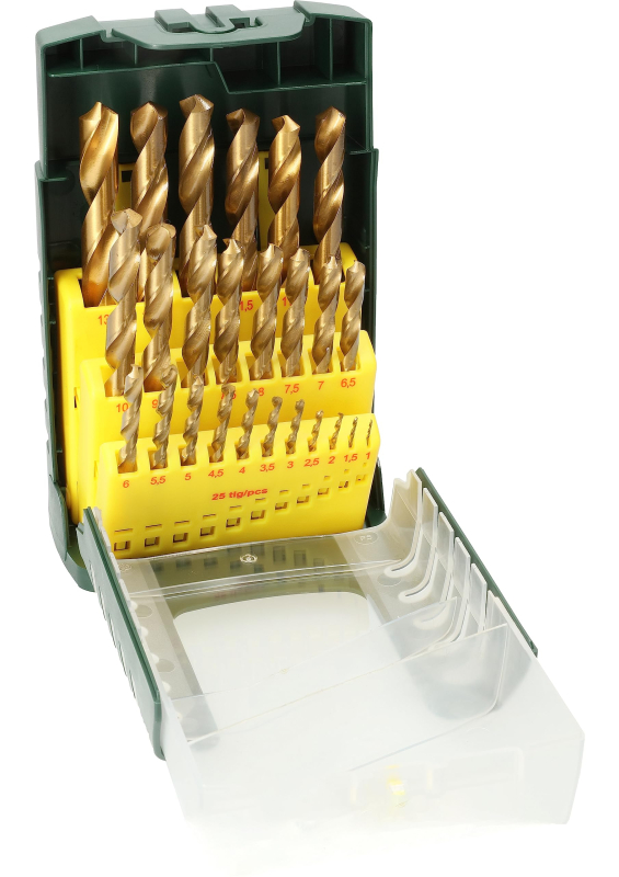 Bosch Outillages 2607017154 Set de 25 forets à métaux HSS-Titane 1 à 13 mm