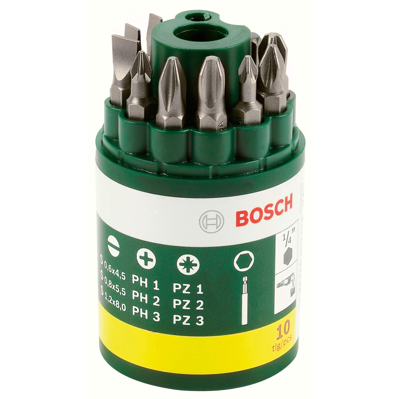Bosch Outillages 2607019454 Tonnelet de 9 embouts de vissage