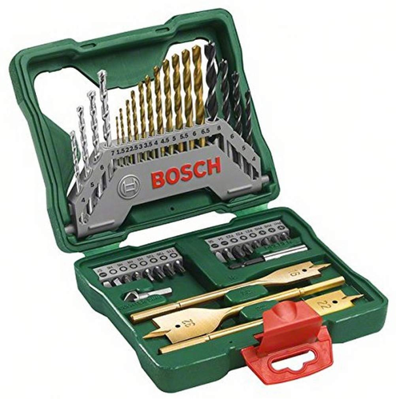 Bosch Outillages 40 pièces Ensemble de forets et de tournevis en titane X-Line (pour bois, pierre et métal, accessoires perceuse