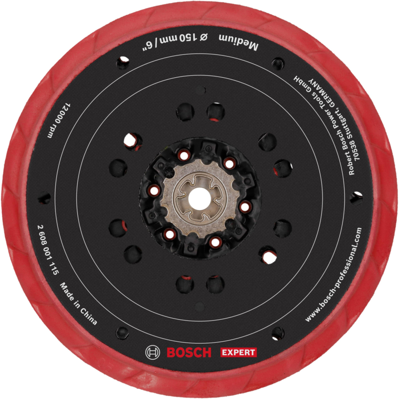 Bosch 1 disque de ponçage EXPERT Multihole, 150 mm, souple (Ø 150 mm, moyen, accessoire professionnel, ponceuse excentrique)