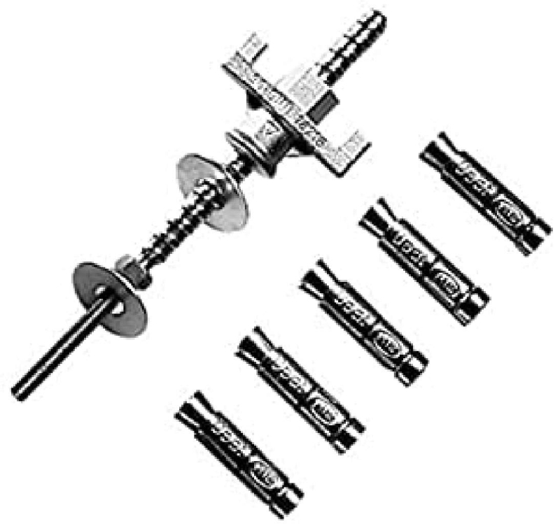 Bosch Outillages 2608002000 Jeu de fixation béton 16 mm carotta