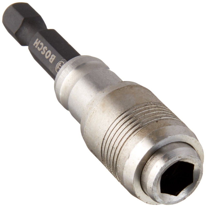 Bosch Outillages Porte-embout universel fonction One-Click (1/4'', L 60 mm, Accessoire Visseuses)