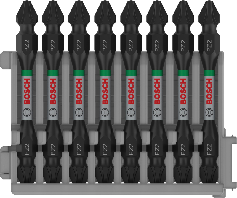 Bosch 8x Embouts double tête PRO Impact avec insert Pick and Click (170 x 120 mm, Professional Accessoire Visseuse, Visseuse)