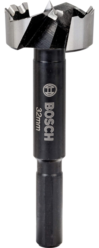 Bosch Outillages Mèche Forstner (Bois, Longueur 90 mm, Accessoire pour Perceuse), Argent/Noir, Ø 32 mm