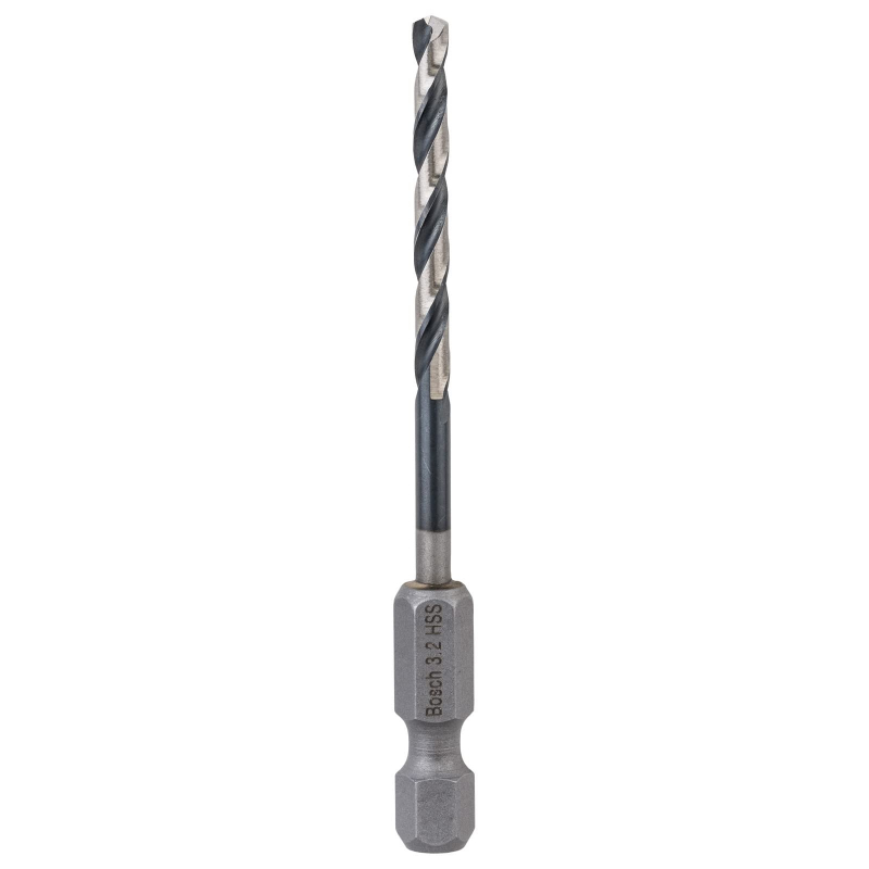 Bosch Outillages Forets hélicoïdaux Impact Control HSS (pour métal, 3,2 x 36 x 75 mm, Accessoires pour perceuse à percussion)