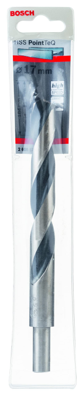 Bosch Professional 1x Forets hélicoïdaux HSS PointTeQ (pour métal, emmanchement réduit 17 x 125 x 184 mm, accessoires pour perce