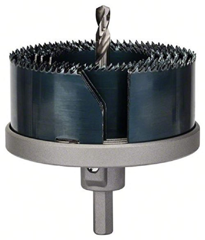 Bosch Outillages Kit de 6 pièces pour couronne de scie (métaux non ferreux, bois, plastique, Ø 46-81 mm, accessoires pour perceu