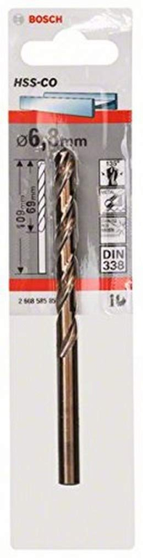 Bosch Outillages 2608585846 Foret à métaux rectifié HSS-Co standard DIN 338 Ø 4 mm