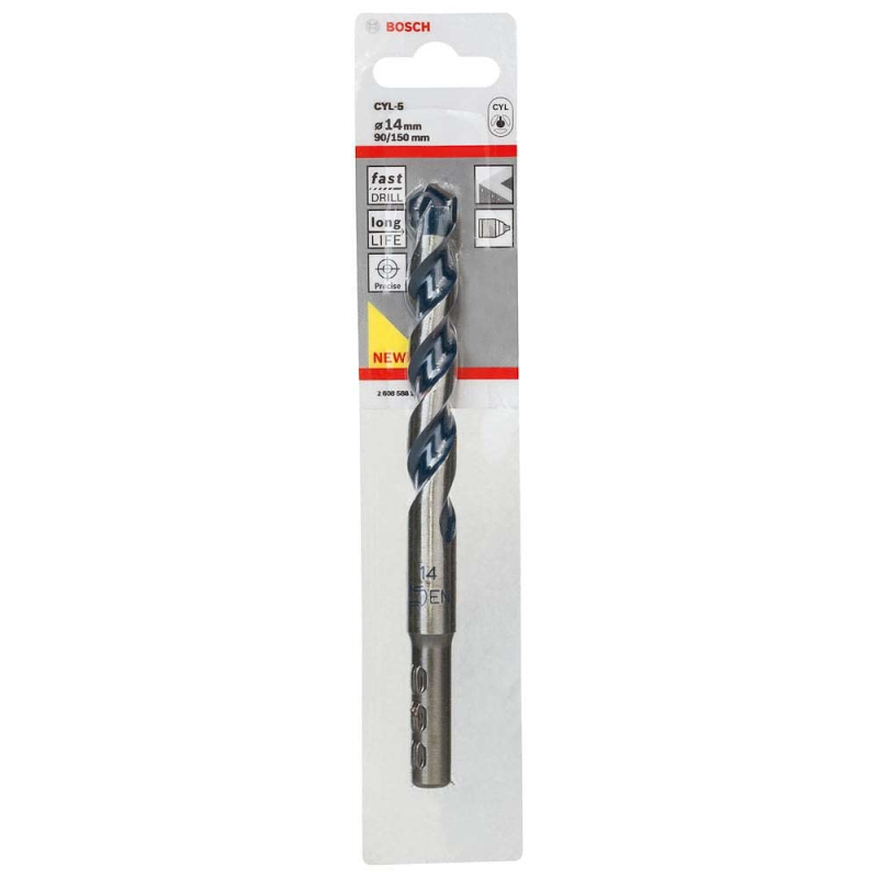 Bosch Outillages 1x Foret à béton CYL-5 Robust Line (pour le béton, Ø 14 x 150 mm, accessoires perceuse à percussion)