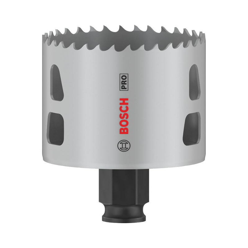 Bosch 1x Scie trépan PRO Multi Material Power Change Plus (pour Bois résineux, Cloison sèche, Ø 64 mm, Professional Accessoire P