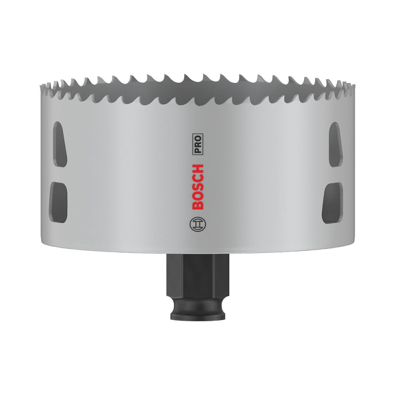 Bosch 1x Scie trépan PRO Multi Material Power Change Plus (pour Bois résineux, Cloison sèche, Ø 98 mm, Professional Accessoire P