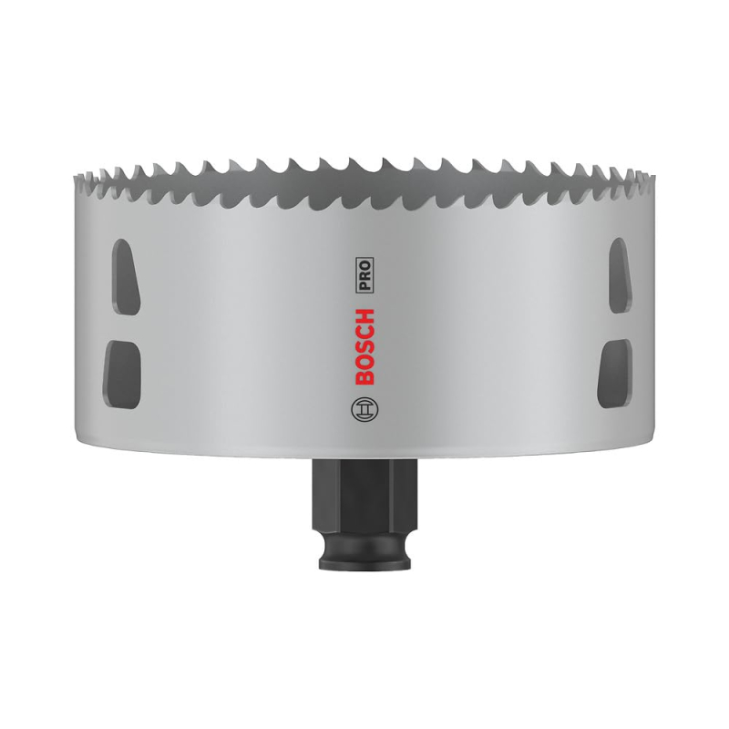 Bosch 1x Scie trépan PRO Multi Material Power Change Plus (pour Bois résineux, Cloison sèche, Ø 108 mm, Professional Accessoire 