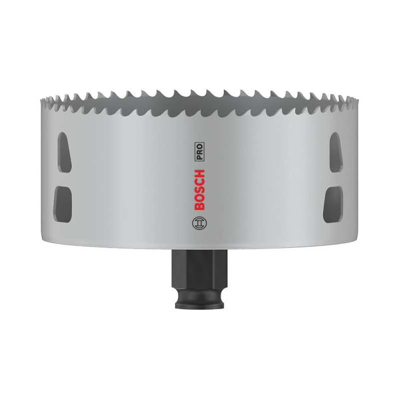 Bosch 1x Scie trépan PRO Multi Material Power Change Plus (pour Bois résineux, Cloison sèche, Ø 111 mm, Professional Accessoire 